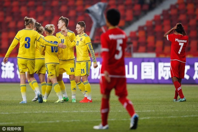 乌克兰女足一举拿下对手，锁定胜利